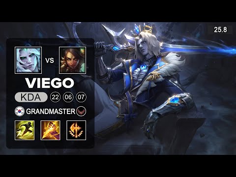 Viego vs Nidalee Jungle - KR Challenger - Patch 25.8 Season 15