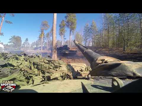 T-72M1 Tank Platoon In Action Hull Camera - Set 1 Combat Demonstration - Parola Armour Museum