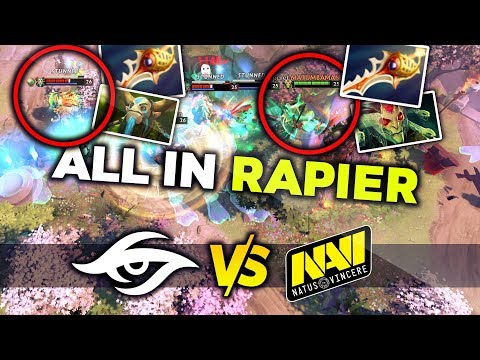 ALL IN RAPIER FIGHT - SECRET vs NAVI ESL Los Angeles 2020 DOTA 2