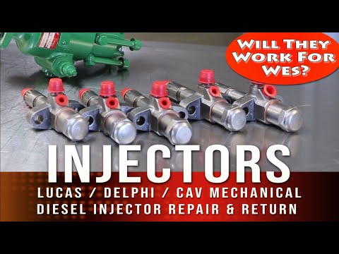 Mechanical Injector Repair for Watch Wes Work 1650 Oliver Tractor - Lucas Delphi CAV 4.6L Waukesha