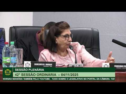 42° Sessão Ordinária - 04/11/2025 | Câmara Municipal de Turvânia-GO