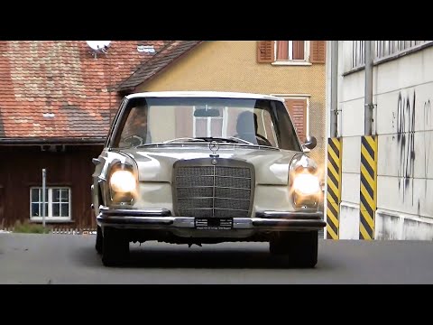 1966 Mercedes 250 SE (W108) | Driving-by, sound