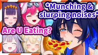 Everyone Loses It When Kronii Breaks The Silent with Her Munching and Slurping Noises 【HololiveEN】