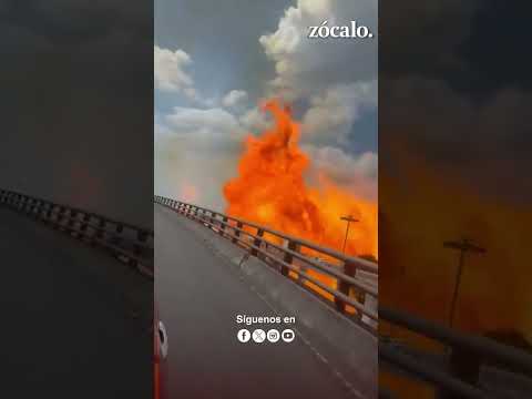 Explota pipa de gas en Puente de la Concordia, #Iztapalapa #cdmx