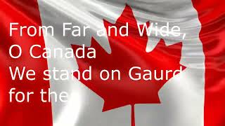 O Canada 🇨🇦  -  Lyric Video for Canada Day l Canada anthem lyrics
