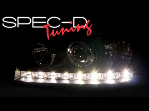 SPECDTUNING DEMO VIDEO: 1998- 2011 Ford Crown Victoria LED Projector Headlights