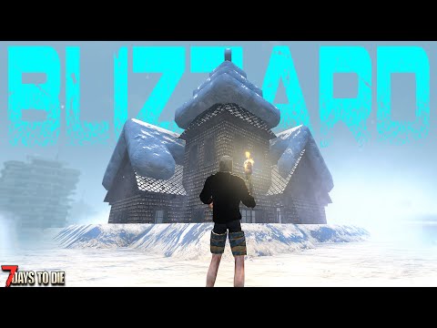 DAY ONE in a FROZEN WORLD! | 7 Days to Die: THE BLIZZARD (Day 1)