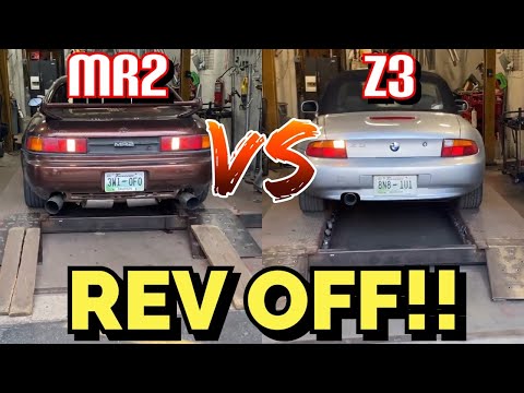 REV OFF! BMW Z3 Vs Toyota MR2!