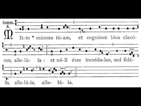 Mitte Manum Tuam, Communion Antiphon