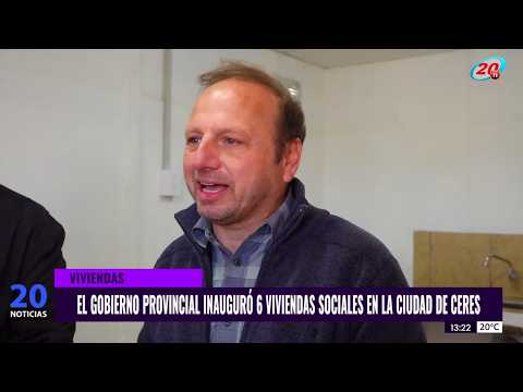 VIVIENDAS  EL GOBIERNO PROVINCIAL INAUGURÓ 6 VIVIENDAS SOCIALES EN LA CIUDAD DE CERES