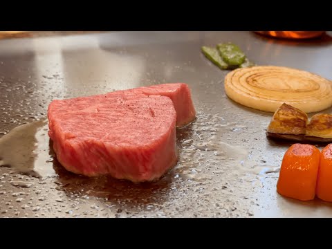 A5 Kobe Beef Steak - Most famous Wagyu in the world / Teppanyaki at Ginza Tokyo Japan
