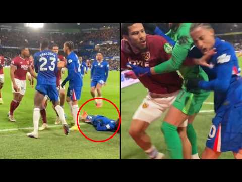 Adama Traoré CRASHES João Pedro and Marc Cucurella