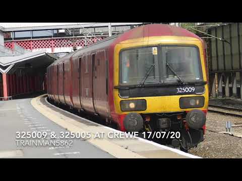 325009 & 325005 at Crewe - 5A91 Crewe T.M.D. to Willesden PRDC 17/07/20