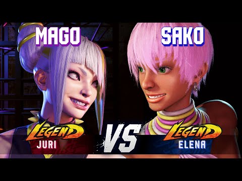 SF6 ▰ MAGO (Juri) vs SAKO (Elena) ▰ High Level Gameplay