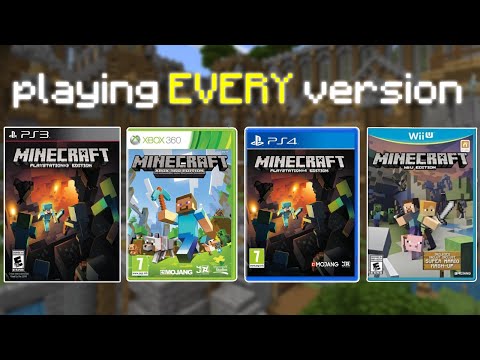 Playing EVERY Version of Minecraft: Console Edition (360, PS3, Wii U..)