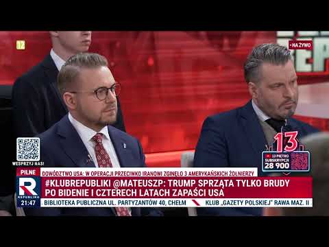 „ZAMKNIJ SIĘ PRZEZ CHWILĘ!” Awantura w studio o USA i Iran. Puściły im nerwy w #KlubRepubliki