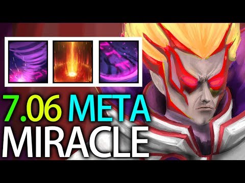 This How Miracle Play! Invoker Gameplay Team Liquid Mid Lanner 7.06 META