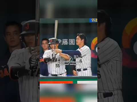 Shohei Ohtani FIXES his teammate’s swing 😂 #mlb #baseball #dodgers #shoheiohtani #japan