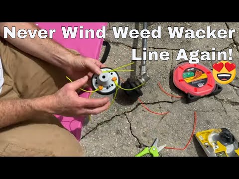 How To Put String on a String Trimmer Weedeater and Never Wind Weedwhacker Line Again