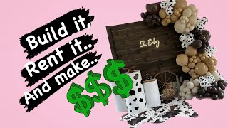 Rustic wood backdrop  DIY