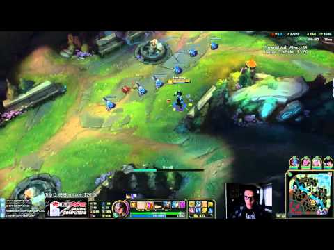Bjergsen duo WildTurtle - Twisted Fate vs Azir Mid - League of Legends
