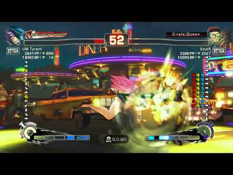 USFIV~ Poison (UM Tyrant) vs.  Rolento (VzurK) HD