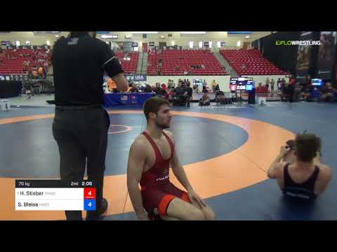 2018 Marine Corps US Open/Senior Men's Freestyle 70 Rnd Of 32 - Hunter Stieber (TMWC) Vs. Steve Bl
