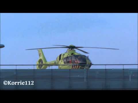 Lifeliner 4 (PH-ELP) landing & take-off op het helidek van het MCL na een reanimatie op de A32