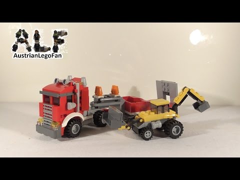 Vidéo LEGO Creator 31005 : Le camion de chantier