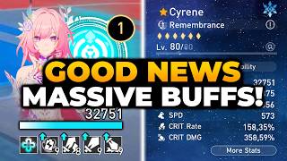 CYRENE HSR JUST GOT MASSIVE BUFFS AND ... (THANKS HSR😭🙏🏻)| Honkai Star Rail, HSR Cyrene, Cyrene, HSR
