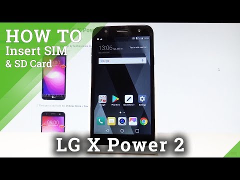 How to Insert SIM and SD Card in LG X Power 2 - Nano SIM and Micro SD Slot |HardReset.Info