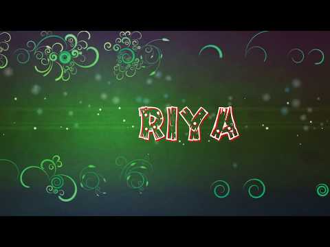 Riya name animation