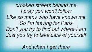 Rufus Wainwright - Leaving For Paris No. 2 Lyrics