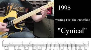 (TAB) EXTREME - #22 &quot;Cynical&quot; - Nuno Bettencourt - Guitar Riff - Fender Telecaster - bulues cube