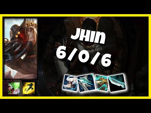 Jhin 11.1 Gameplay Challenger Replay Bot Lane - S11 (6/0/6) - KOREAN