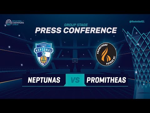 Neptunas Klaipeda v Promitheas Patras - Press Conf. - Basketball Champions League 2018-19