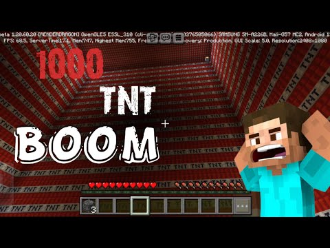EPIC 1000 TNT EXPLOSION in Minecraft!!