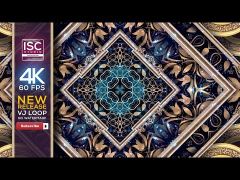 Free 4K Motion | Kaleidoscope Animation | Mandala Art | Indian Style | Motion Luxury | VJ Loop
