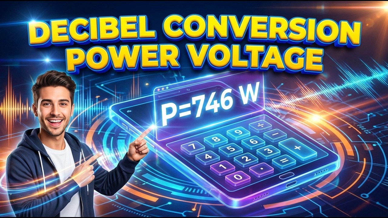Decibel Conversion Power Voltage Interactive Calculator
