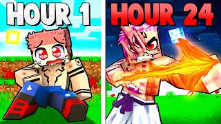 I Survived 24 Hours as SUKUNA in Jujutsu Kaisen Minecraft