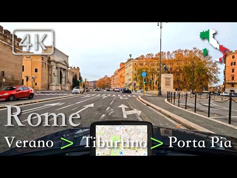 Rome | City Drive, Italy [Verano ⩾ Tiburtino ⩾ Porta Pia] December 2022 | ☁️