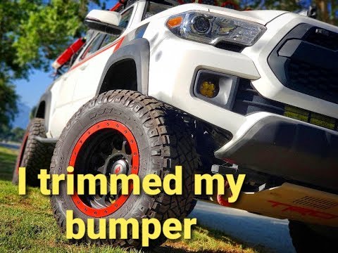 How I trimmed by bumper | Toyota Tacoma