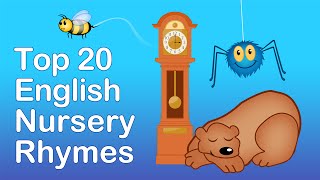 TOP 20 ENGLISH NURSERY RHYMES  Compilation  Nurser