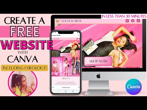 , title : 'Create a Website for FREE with Canva | Free ECommerce Website | How to Create a Website With Canva