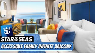 Star of the Seas | Accessible Family Infinite Balcony Walkthrough Tour | Royal Caribbean 2025 | 4k