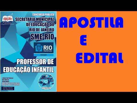 Edital e Apostila Concurso SME RJ 2015 Professor de Educação Infantil