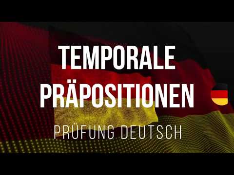 Prüfung Grammatik Deutsch B1/ A2 (Teil 9: "Temporale Präpositionen"): Testtraining täglich