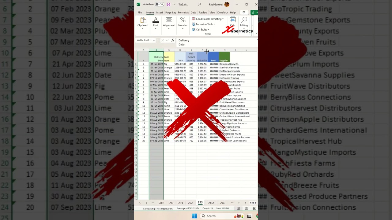 How do you retain the original column widths when copy pasting? - Excel Tips and Tricks
