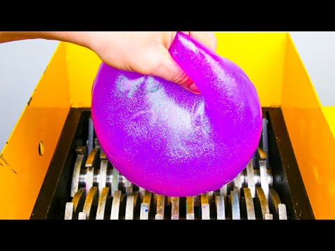 Shredding MEGA Slime Ball! Oddly Satisfying Video!