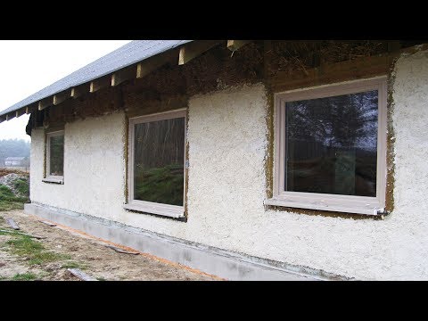 Strawbale Vlog 47 - montaż okien i drzwi tarasowych